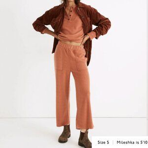 NWT Madewell Cozybrushed Straight Sweatpants | Size: XXS | WEATHERED BRICK
